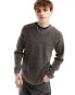 Фото #1 товара COLLUSION acid wash jumper in stone