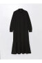 Фото #2 товара Платье LC WAIKIKI LCW Modest с узким воротником и длинными рукавами