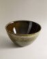 Earthenware bowl with spiral design