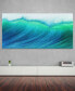 Фото #5 товара Blue Wave Frameless Free Floating Tempered Art Glass Wall Art by EAD Art Coop, 36" x 72" x 0.2"