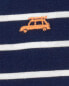 Baby Striped Car Cotton Romper 12M
