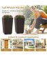 2PCS Outdoor Wicker Flower Pot 22.5''Tall Planters with Drainage Hole