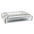 Set of trays DKD Home Decor Transparent Metal Aluminium Crystal Shabby Chic 31 x 18 x 5,5 cm