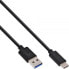 InLine USB 3.2 Gen.1x2 Cable - USB-C male / USB-A male - black - 1.5m