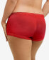 ფოტო #4 პროდუქტის Lace Trim Microfiber Boyshort Underwear 40760