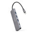 USB Hub NANOCABLE 10.16.4409 Grey (1 Unit)