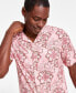 Men's Medallion-Print Camp-Collar Resort Shirt, Created for Macy's