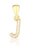 Фото #1 товара Gold-plated pendant with zircons letter "J" SVLP0948XH2BIGJ