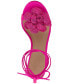 Фото #4 товара Women's Nascha Lace-Up Flower Sandals, Created for Macy's