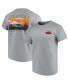 ფოტო #1 პროდუქტის Men's Gray Arkansas Razorbacks Comfort Colors Campus Scenery T-shirt