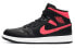 Фото #1 товара Кроссовки Nike Air Jordan 1 Mid Black Siren Red (Черный)