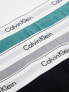 Фото #3 товара Calvin Klein modern cotton stretch trunks 3 pack in multi