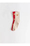 Baskı Motifli 3'lü Kadın Soket Çorap