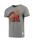 ფოტო #4 პროდუქტის Men's Heathered Gray Maryland Terrapins Vintage-Like Logo Tri-Blend T-shirt