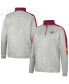 ფოტო #4 პროდუქტის Men's Gray and Maroon Virginia Tech Hokies Bushwood Fleece Quarter-Zip Jacket