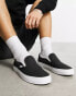 Vans Slip On trainers in black linen Черный, EU 36.5 - фото #1