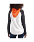 Фото #2 товара Women's White Cincinnati Bengals MVP Raglan Hooded Long Sleeve T-shirt