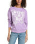 Chrldr Tiger Foil Sweatshirt Women's Purple Xs