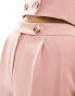 Miss Selfridge co-ord tailored wide leg trouser in Pink 32 - фото #10