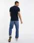 Jack & Jones Essentials grandad polo with tipping in navy M - фото #6