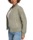 ფოტო #13 პროდუქტის Women's Lightweight Zip-Detail Bomber Jacket