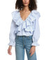 Фото #1 товара Colette Rose Off-The-Shoulder Top Women's Blue S