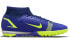 Фото #3 товара Кроссовки футбольные Nike Mercurial Superfly 8 14 Academy TF, высокие, синие