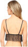 Фото #3 товара Hanky Panky 169092 Womens Lillian Fringes Bralette Bra Black/Gold Size Medium