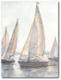Фото #1 товара Plein Air Sailboats I Gallery-Wrapped Canvas Wall Art - 18" x 24"