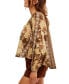 ფოტო #5 პროდუქტის Women's Elena Printed Balloon-Sleeve Cotton Top