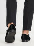 Фото #2 товара ASOS DESIGN monk shoe in black velvet