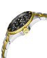 ფოტო #2 პროდუქტის Men's Wall Street Two-Tone Stainless Steel Watch 43mm