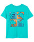 Toddler 2-Piece Dino Graphic Tee & Pull-On Cotton Shorts Set 4T