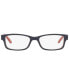 Фото #3 товара Оправа Polo Ralph Lauren PP8518 Men's Rectangle Eyeglasses
