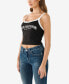 Фото #3 товара Women's Contrast Band Ribbed Baby Tank