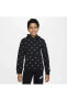 Sportswear Club Fleece Siyah Çocuk Kapüşonlu Sweatshirt Dq9110-010
