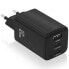 Фото #1 товара AISENS ASCH-65W3P042-BK USB-A and USB-C wall charger