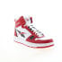 Фото #4 товара Reebok Resonator Mid Mens Red Leather Lace Up Lifestyle Sneakers Shoes