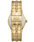 ფოტო #3 პროდუქტის Men's Vert Quartz Three Hand Date Gold-Tone Stainless Steel Watch 44mm