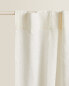 White linen curtain 140 x 270cm