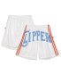 Фото #1 товара Men's White LA Clippers Blown Out Fashion Shorts