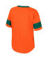 Big Girls Orange Miami Hurricanes Tomika Tie-Front V-Neck T-shirt