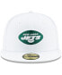 Фото #2 товара Men's White New York Jets Omaha 59FIFTY Fitted Hat