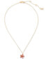 Фото #2 товара Gold-Tone Paradise Flower Mini Pendant Necklace, 16" + 3" extender