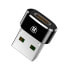 Фото #1 товара Mała przejściówka adapter wtyczka ze złącza USB-C na USB - czarny