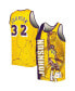 Фото #2 товара Men's Magic Johnson Gold Los Angeles Lakers Hardwood Classics Player Burst Tank Top