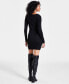 Фото #2 товара Women's Twist-Front Cutout Sweater Dress, Created for Macy's