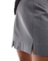 Фото #7 товара ASOS DESIGN Petite tailored mini skirt with splits in grey