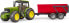 Bruder Traktor John Deere 6920 z czerwoną przyczepą (02057)