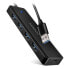 Фото #1 товара AXAGON HUE-C1A Superspeed USB-A Travel Hub, 4x USB 3.0 - 20cm, schwarz